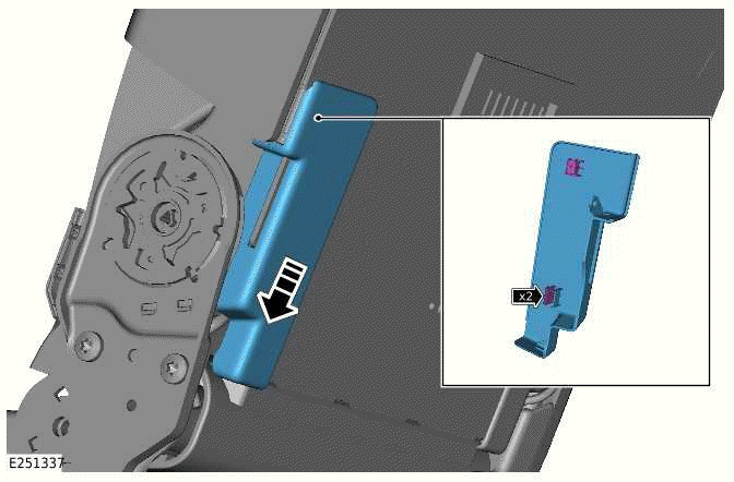 Second Row Seat Backrest Cover - 110
